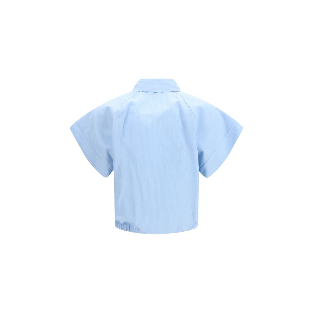 Jacob Cohen Blue Viscose Shortsleeve Shirt - Timeless Luxury