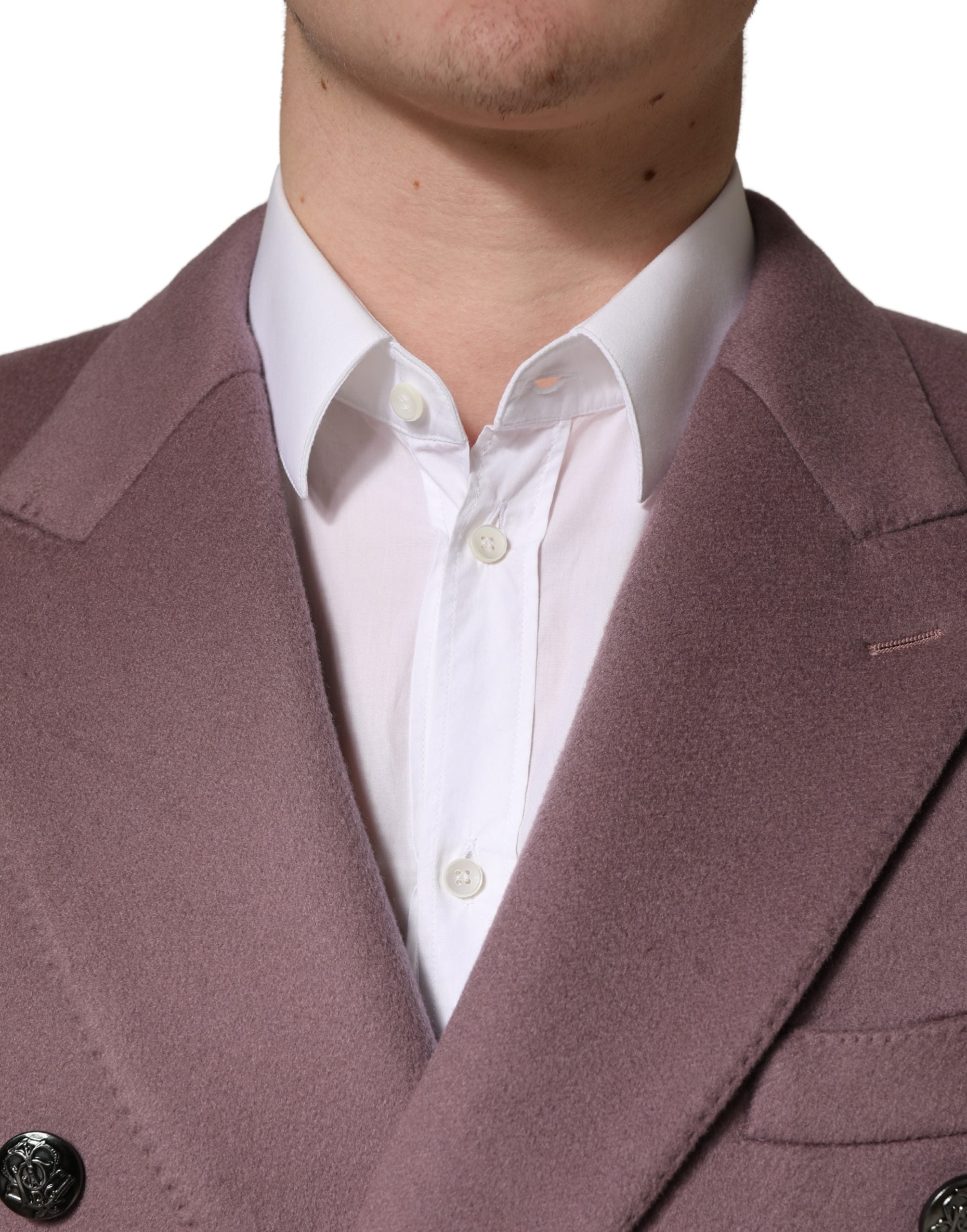 Dolce & Gabbana Brown Double Breasted Men Trench Coat Jacket