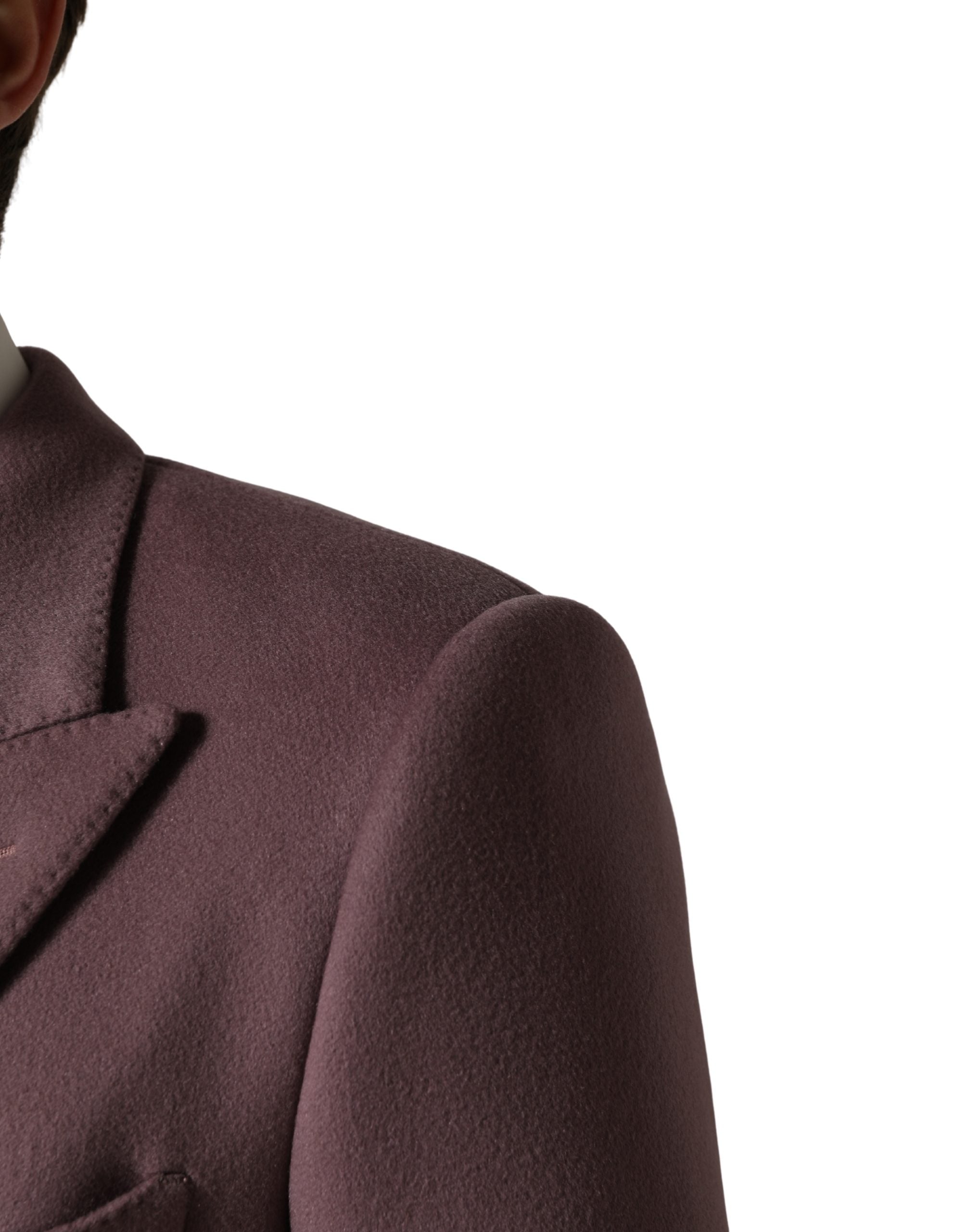 Dolce & Gabbana Brown Double Breasted Men Trench Coat Jacket