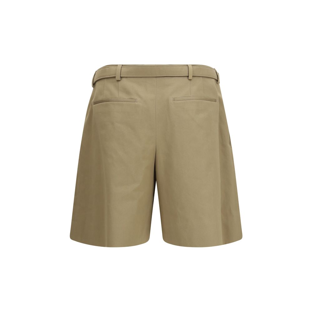 Saint Laurent Beige Cotton Bermuda Shorts – Elevated Luxury Fashion