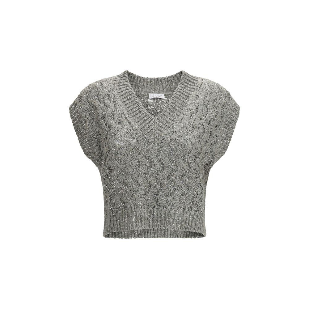 Brunello Cucinelli Bicolor Silk Sweatshirt - Exquisite Luxury Fashion