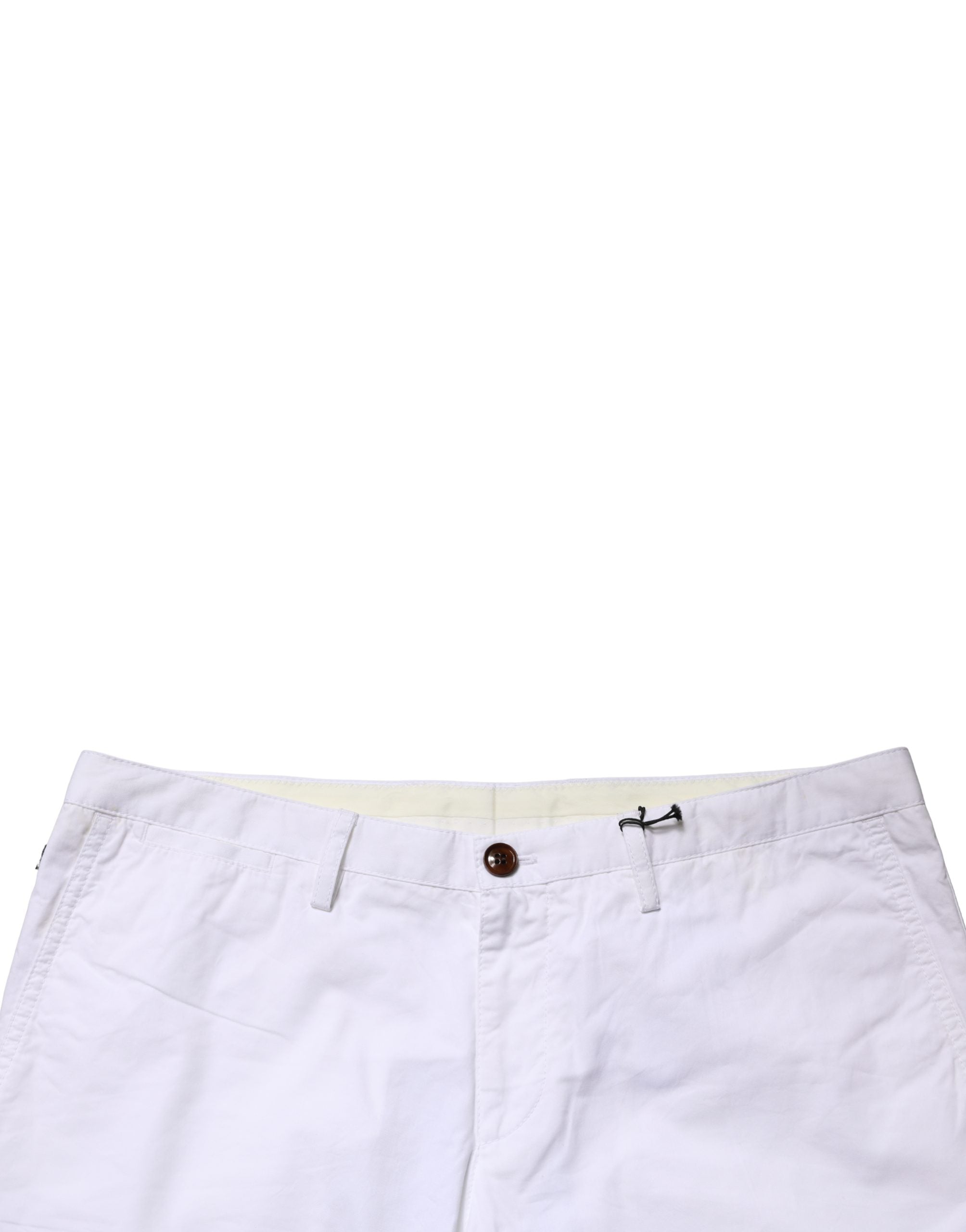 Hugo Boss White Mid Waist Skinny Chino Casual Trouser Pants