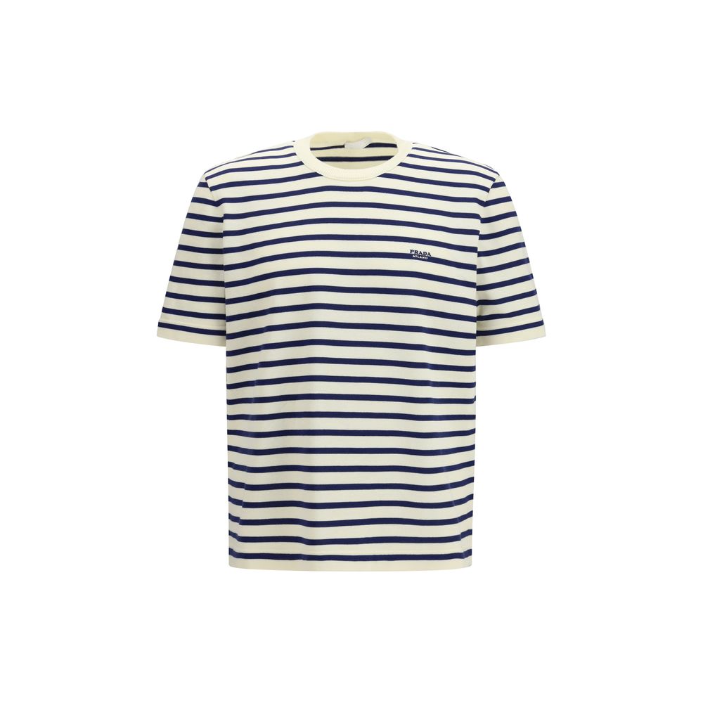 Elevate your wardrobe with the Prada Blue Cotton Sweatshirt, a masterpiece of 100% cotton that redefines casual luxury with its sophisticated design and exquisite craftsmanship.