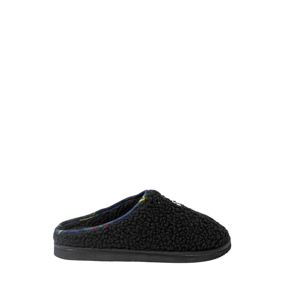 Ralph Lauren Black Cotton Slippers - Indulgent Luxury Redefined