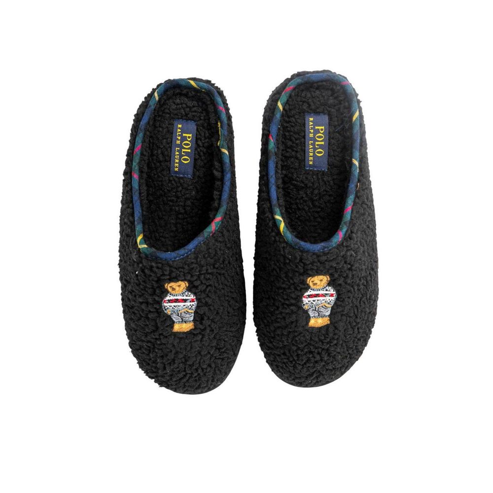 Ralph Lauren Black Cotton Slippers - Indulgent Luxury for All