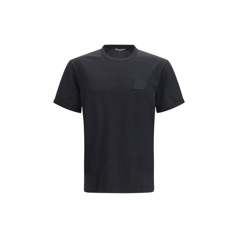 Dolce & Gabbana Black Cotton T-Shirt - Timeless Luxury Essential