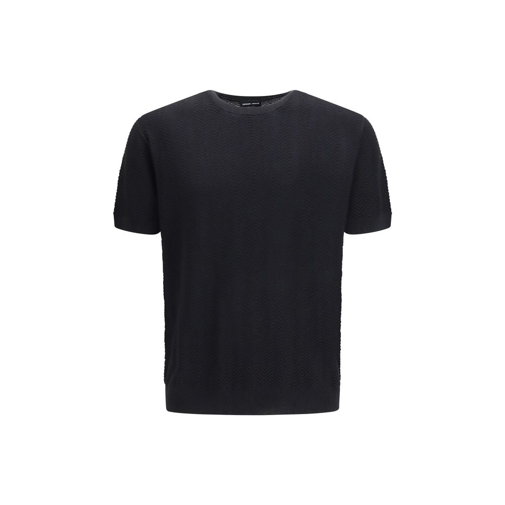 Giorgio Armani Black Silk Sweatshirt - Timeless Luxury Elegance