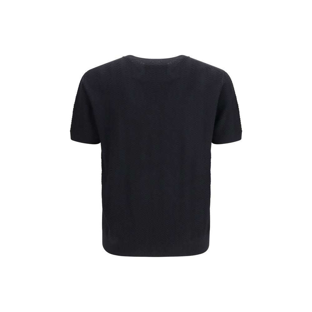 Giorgio Armani Black Silk Sweatshirt - Timeless Luxury Elegance