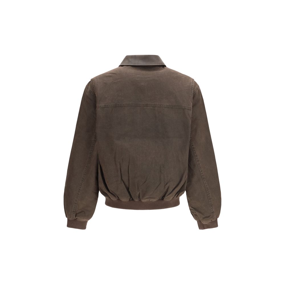 Elevate your wardrobe with the Represent Brown Cotton Bomber, a luxurious blend of comfort and style, meticulously crafted for the discerning individual.