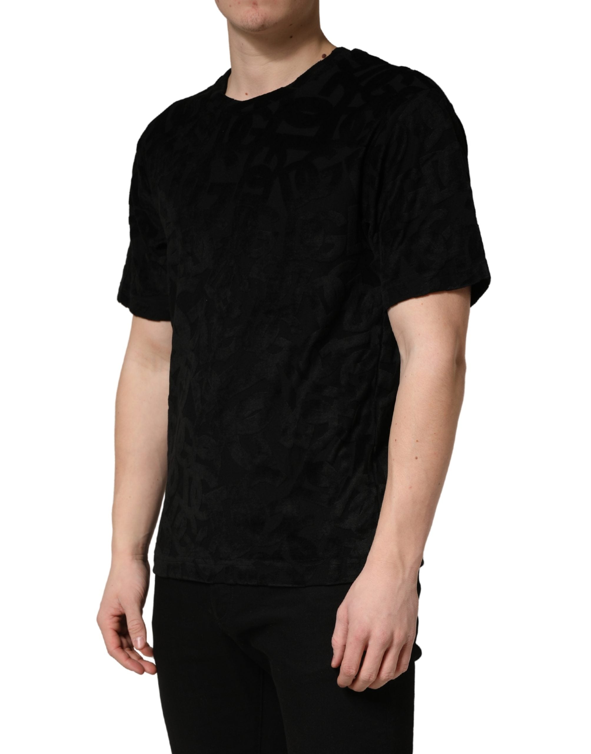 Dolce & Gabbana Black DG Mania T-shirt - Designer Luxury Couture