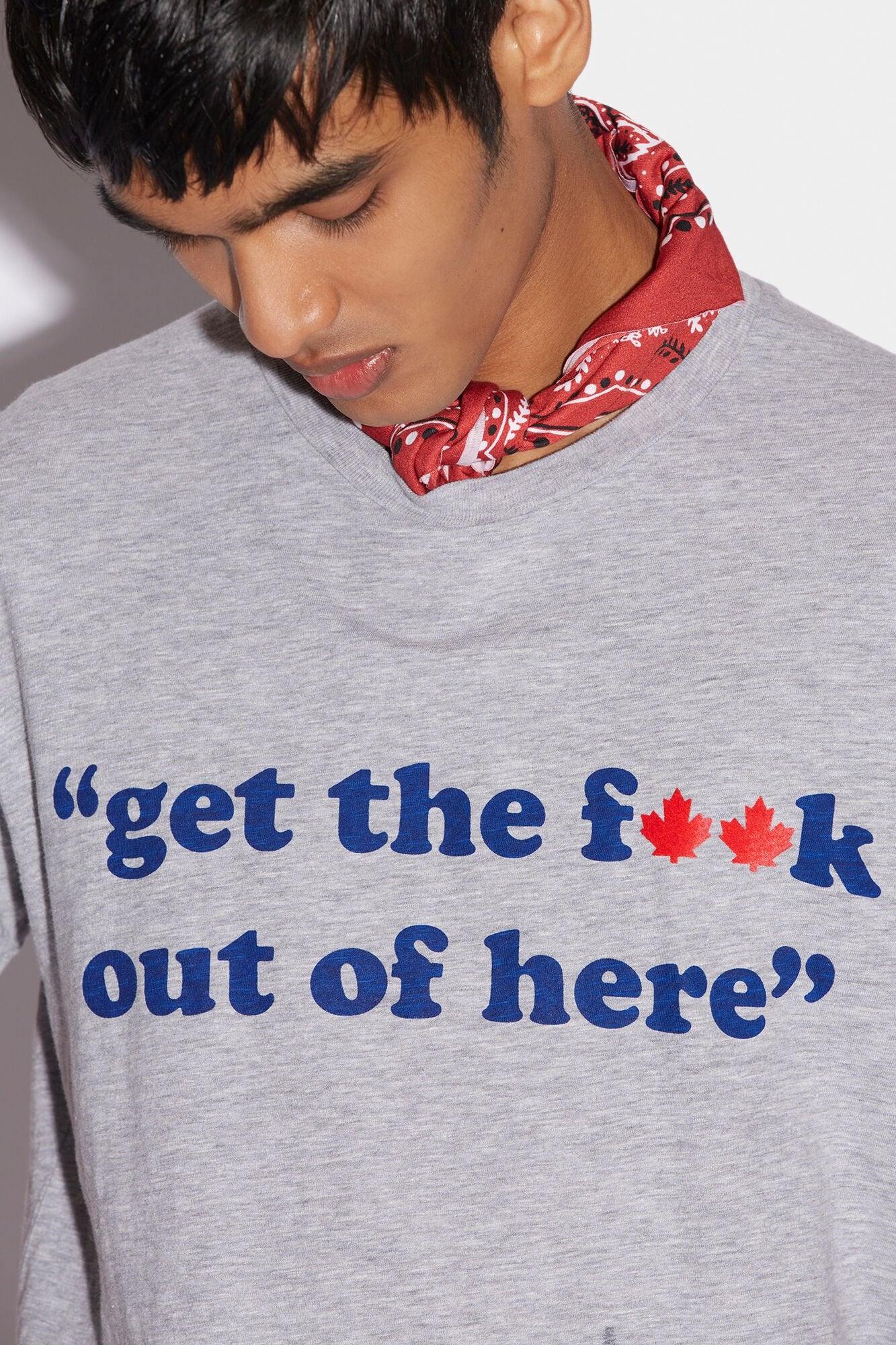 Dsquared² Gray Fibres T-Shirt