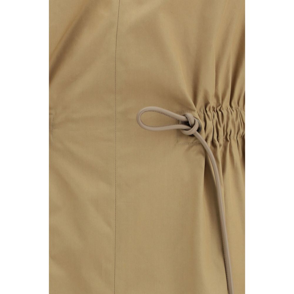 Max Mara Beige Cotton Midi Dress - Timeless Luxury Elegance