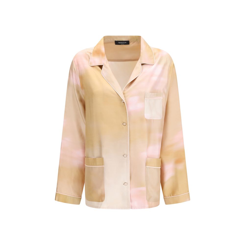Fabiana Filippi Multicolor Silk Pattern Shirt - Exquisite Luxury