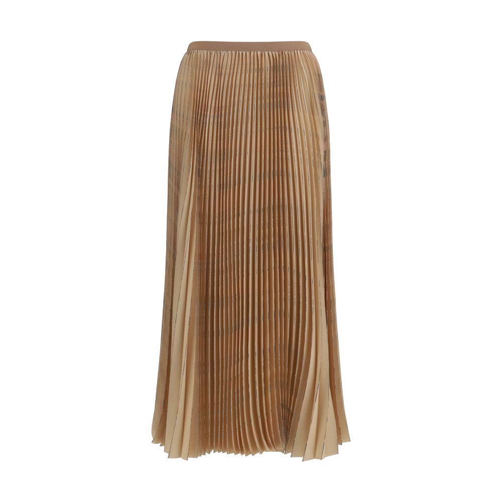 Fabiana Filippi Beige Midi Skirt - Timeless Elegance in Polyester