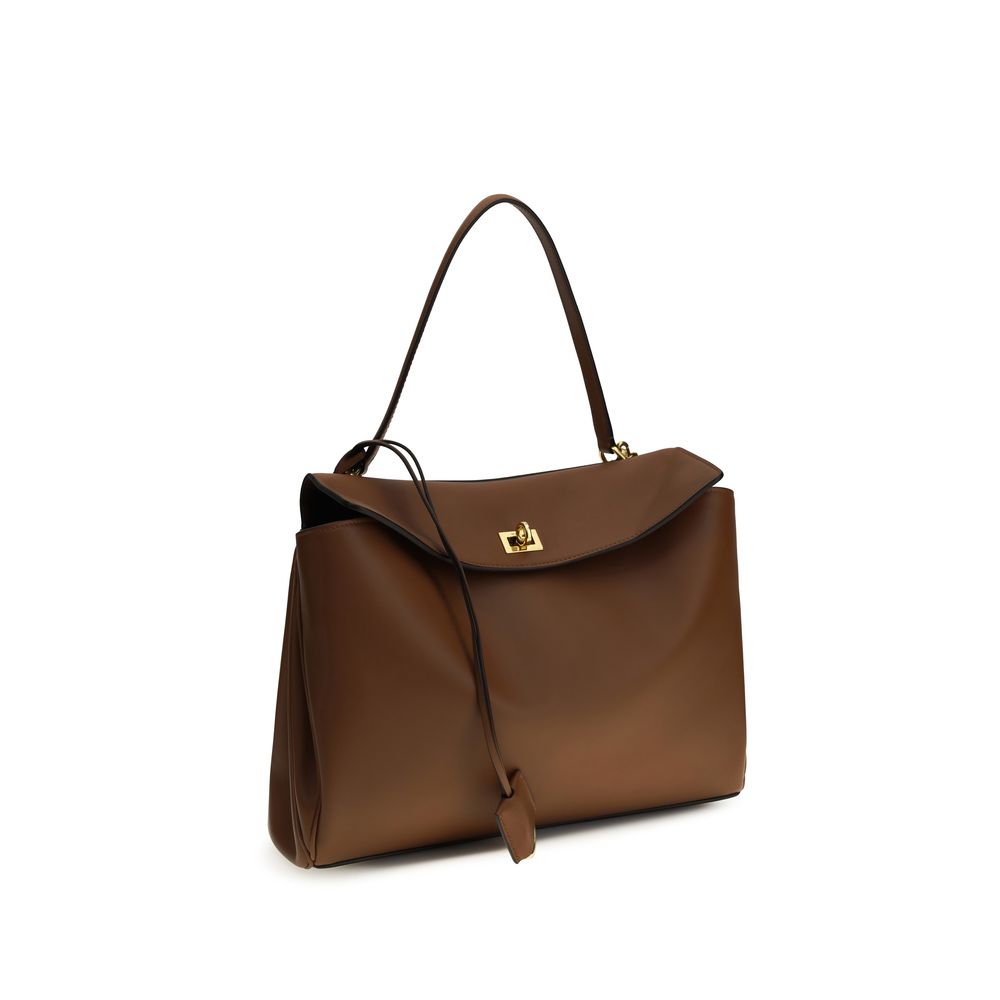 Balenciaga Brown Calf Leather Bos Taurus Shoulder Bag - Couture