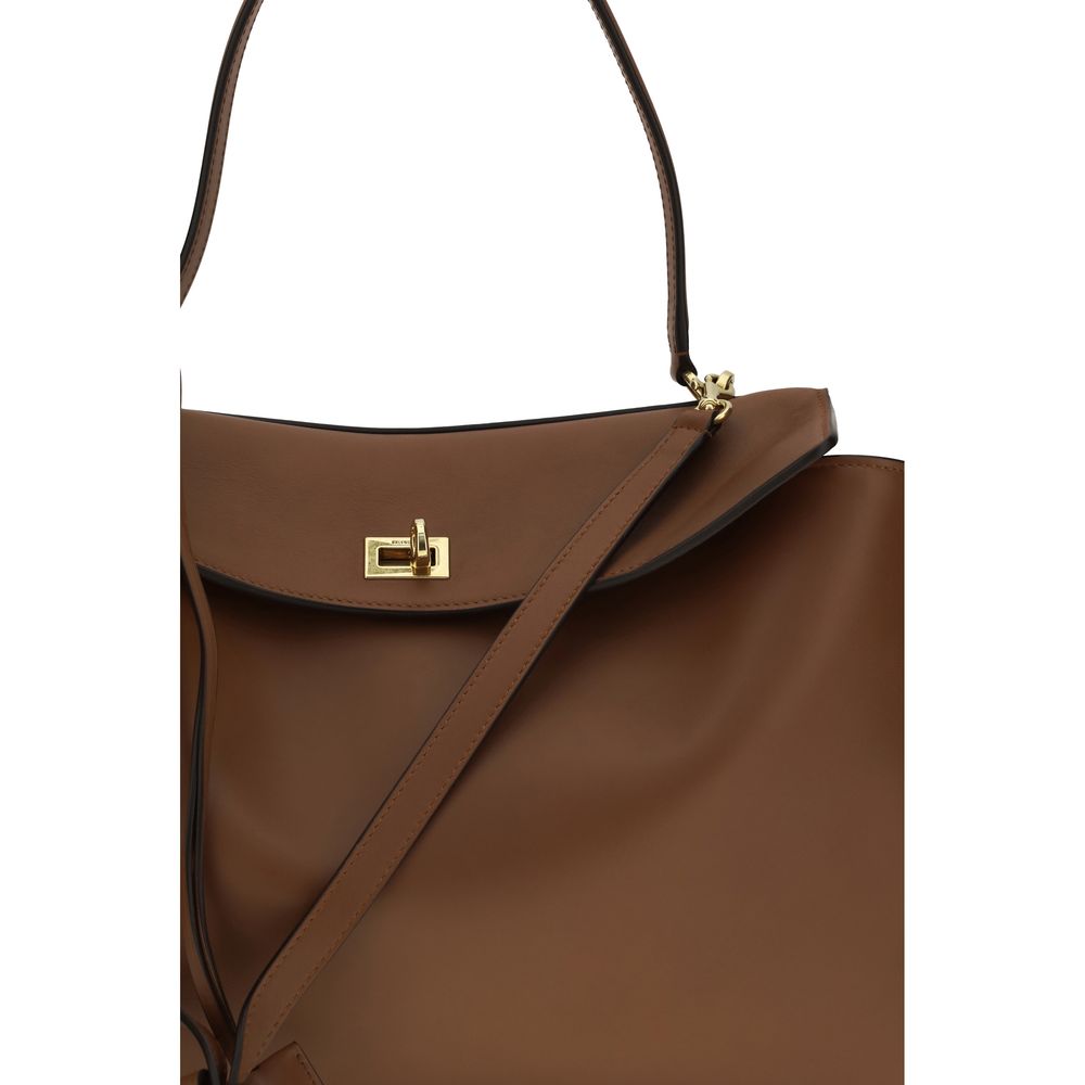 Balenciaga Brown Calf Leather Bos Taurus Shoulder Bag - Couture