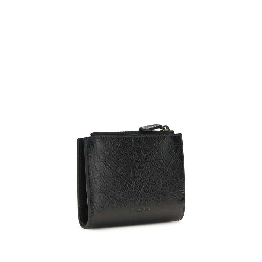 Balenciaga Black Lamb Ovis Aries Aries Wallet