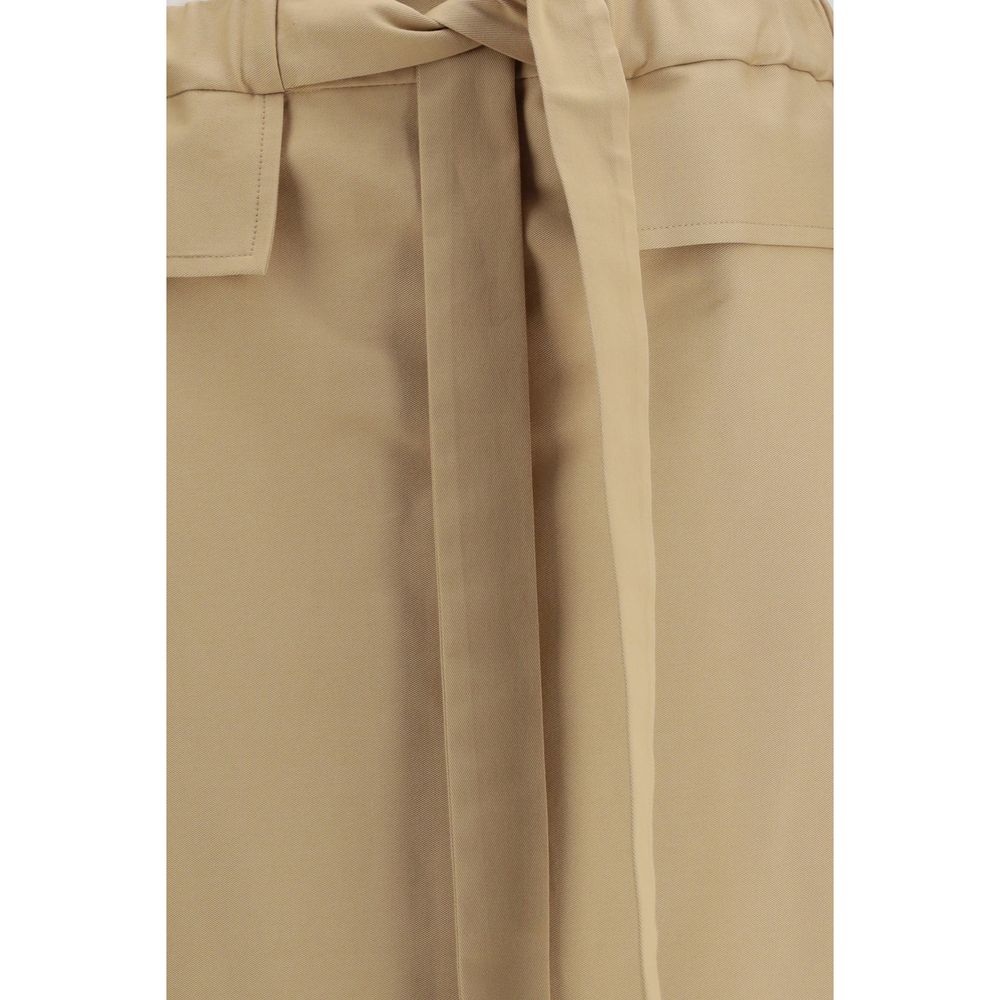 Fabiana Filippi Beige Cotton Midi Skirt - Effortless Elegance