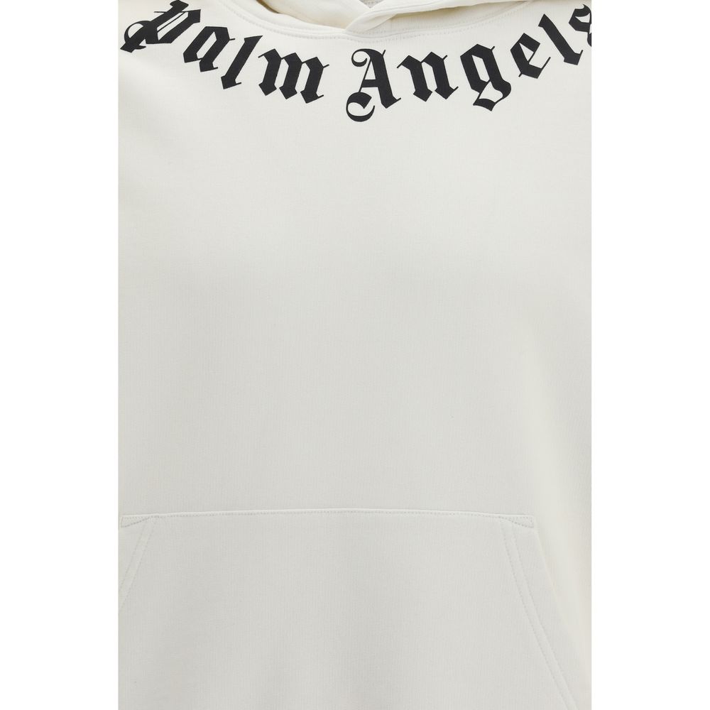 Palm Angels Neck Logo Hoodie - Effortless Luxury Redefined