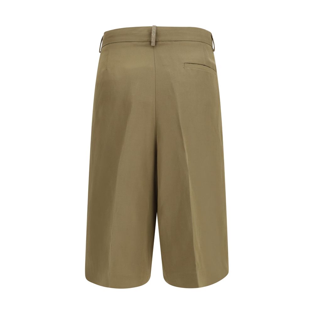 Fabiana Filippi Beige Viscose Pleated Pants - Timeless Elegance