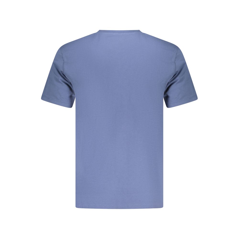 Elevate your wardrobe with the Timberland Blu Cotton Men's T-Shirt, a fusion of exquisite craftsmanship and timeless elegance, perfect for the discerning individual.