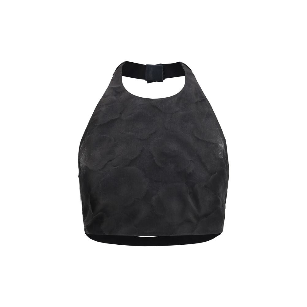Max Mara Black Silk Cropped Top - Timeless Luxury Redefined