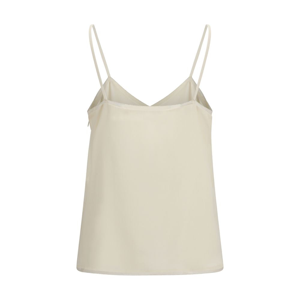 Fabiana Filippi Beige Acetate Blouse - Modern Luxury Elegance