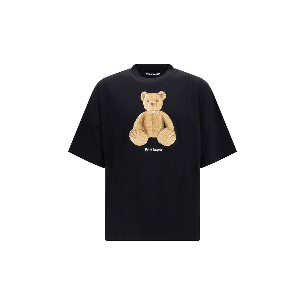 Palm Angels Black Cotton T-Shirt