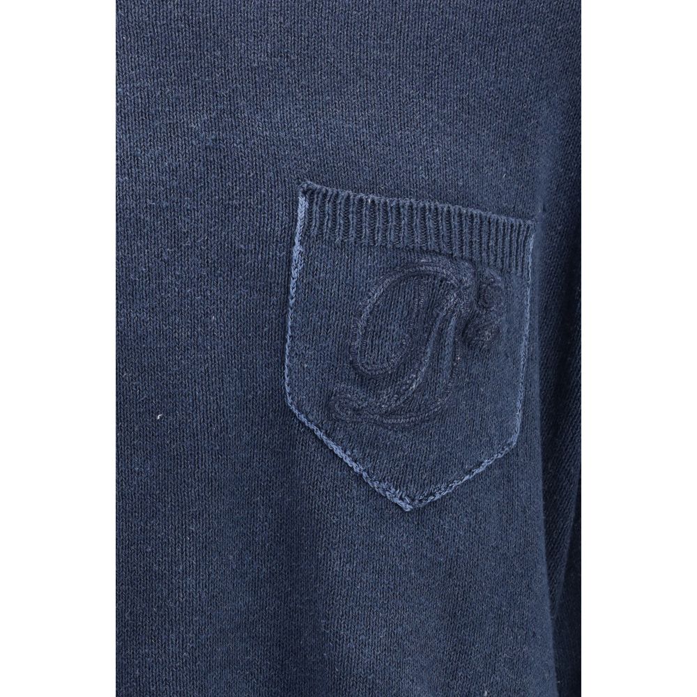 Dsquared² Blue Polyester Sweatshirt – Artisanal Luxury Essential