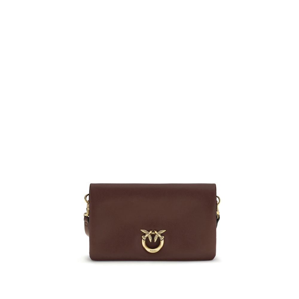 Indulge in the PINKO Purple Calf Leather Bos Taurus Shoulder Bag, a masterpiece of SS26 craftsmanship, blending elegance and functionality for the discerning individual.