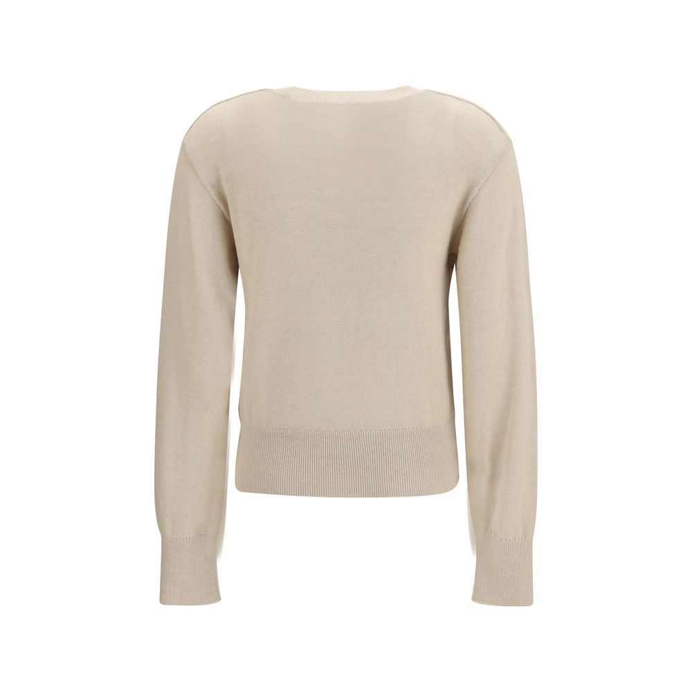Burberry Beige Polyester Sweatshirt - Artisanal Luxury Elegance