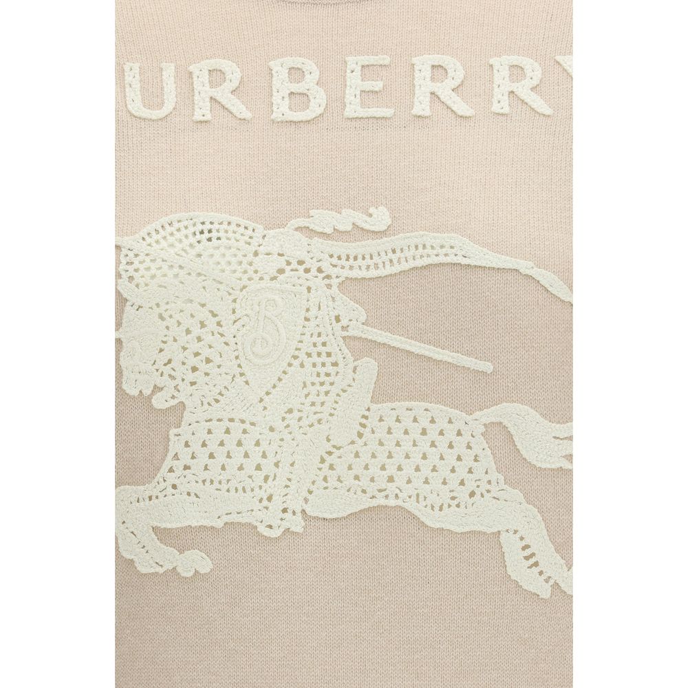Burberry Beige Polyester Sweatshirt - Artisanal Luxury Elegance