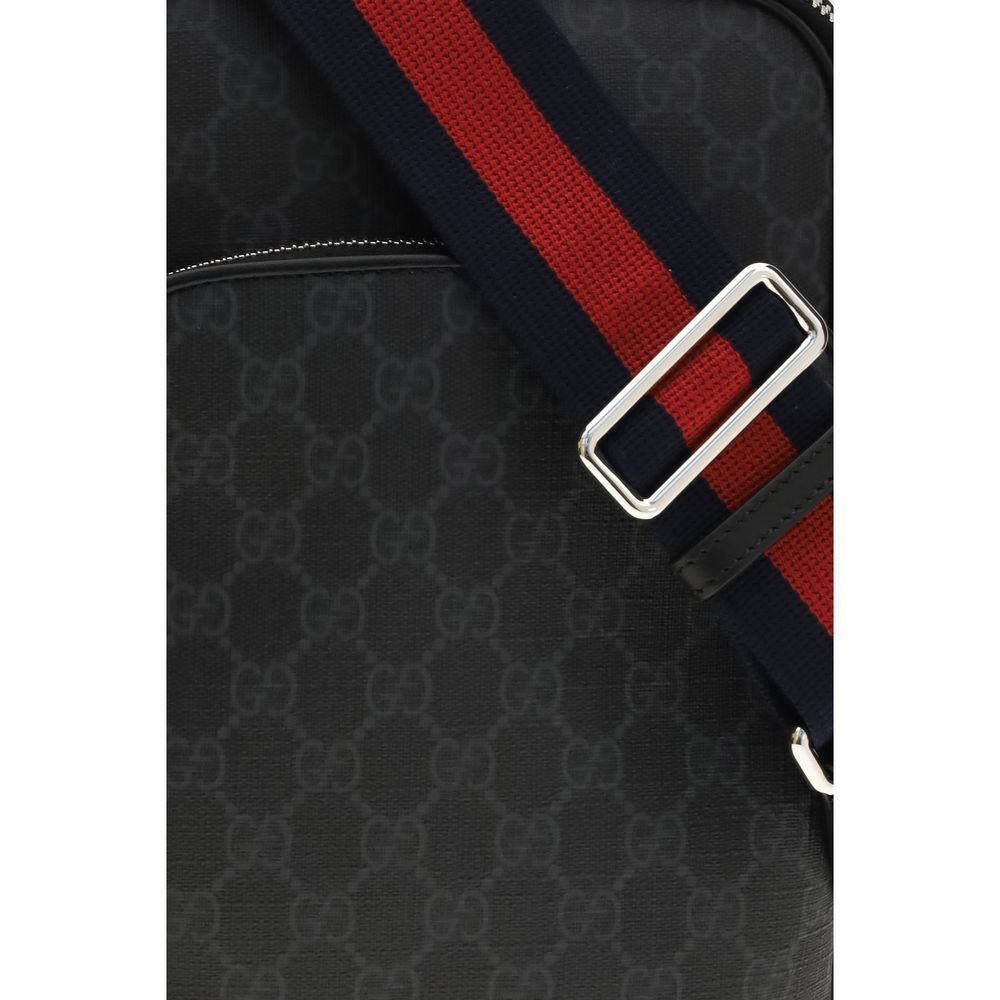 Discover the Gucci Black Polyurethane Shoulder Bag from the SS26 collection, a masterpiece of craftsmanship and elegance, perfect for those who embody luxury and sophistication.