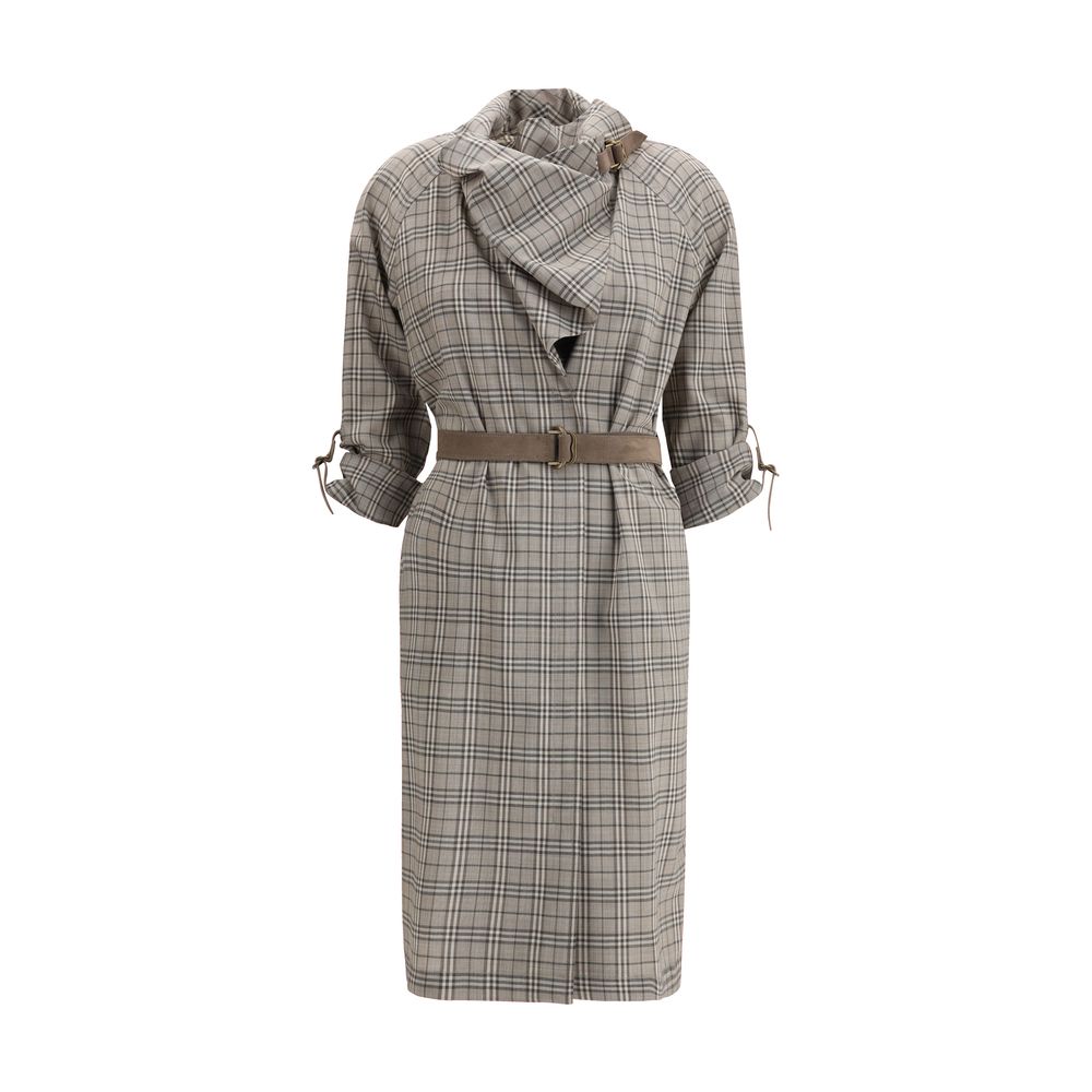 Burberry Gray Wool Casual Dress – Artisanal Luxury Redefined