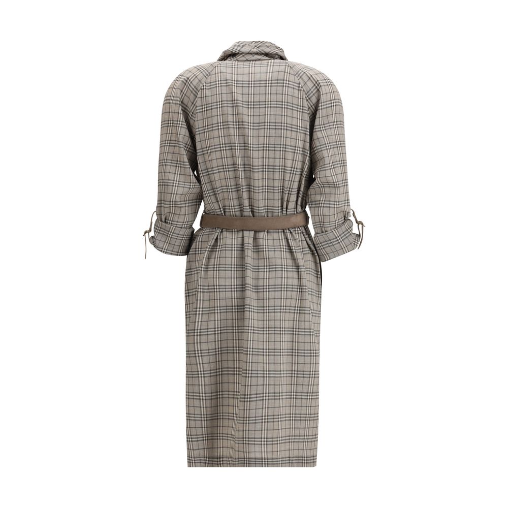 Burberry Gray Wool Casual Dress – Artisanal Luxury Redefined