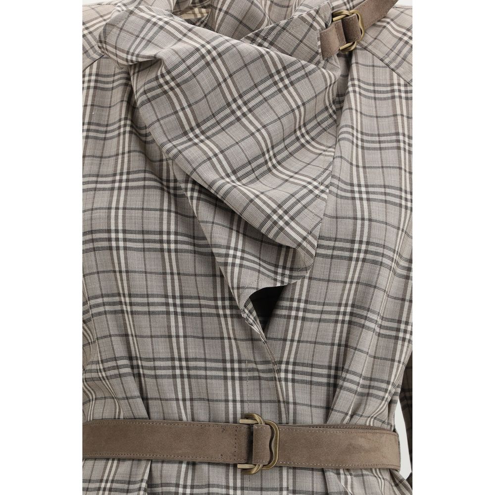 Burberry Gray Wool Casual Dress – Artisanal Luxury Redefined