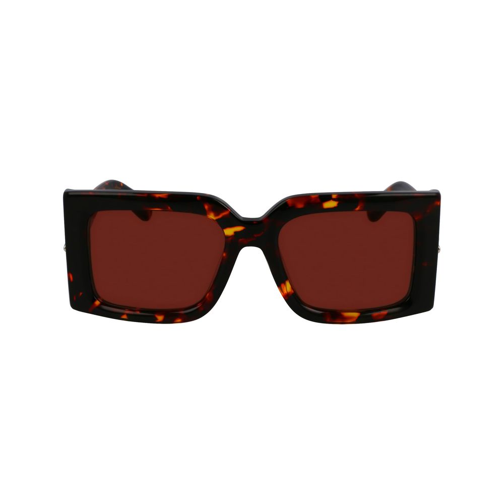 Elevate your style with Ferragamo Brown Acetate Sunglasses, a masterpiece of artisanal luxury, offering timeless elegance and unparalleled UV protection for every occasion.