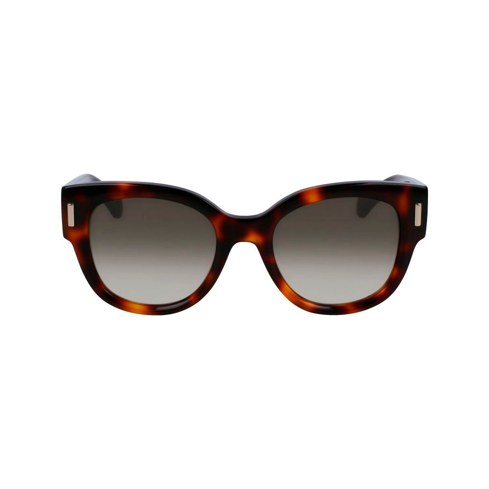 Experience the allure of Ferragamo Brown Acetate Sunglasses, where exquisite craftsmanship meets timeless elegance, perfect for the discerning fashionista.