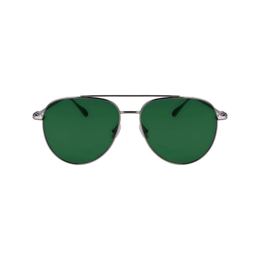 Ferragamo Gray Metal Sunglasses - Exquisite Luxury Eyewear