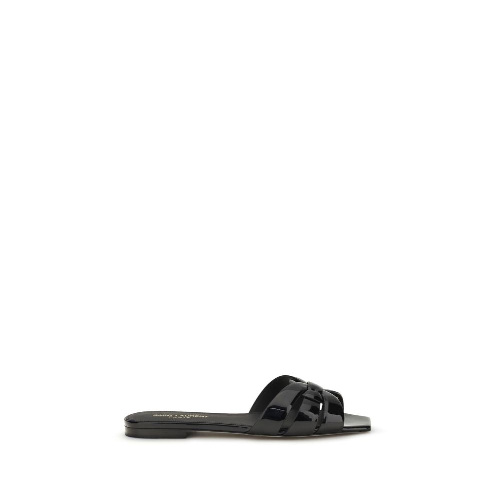 Saint Laurent Black Calf Leather Ballet Flats - Timeless Elegance