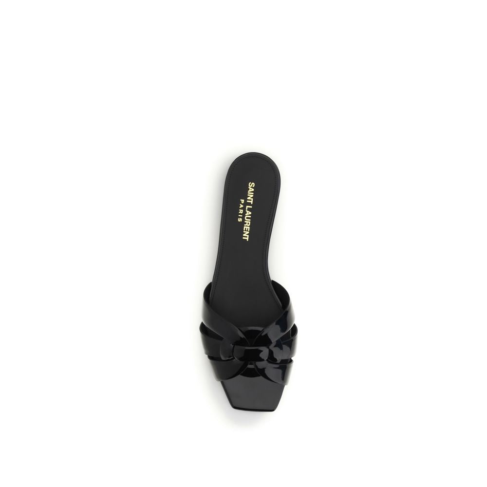 Saint Laurent Black Calf Leather Ballet Flats - Timeless Elegance