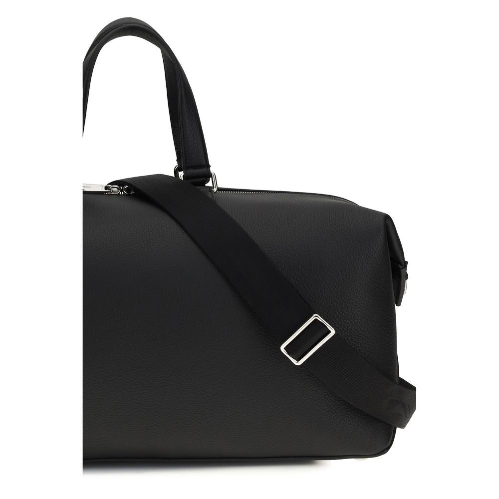 Indulge in the exquisite Fendi Black Calf Leather Bos Taurus Luggage, a masterpiece of craftsmanship from the SS26 collection, embodying timeless luxury and sophistication.