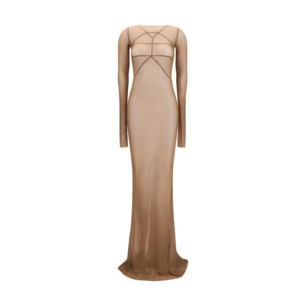 Rick Owens Brown Polyamide Casual Dress - Modern Elegance