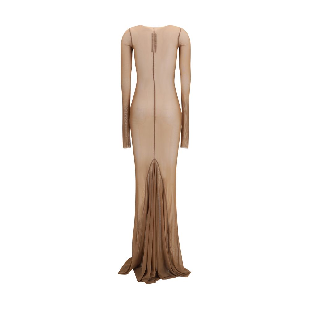 Rick Owens Brown Polyamide Casual Dress - Modern Elegance
