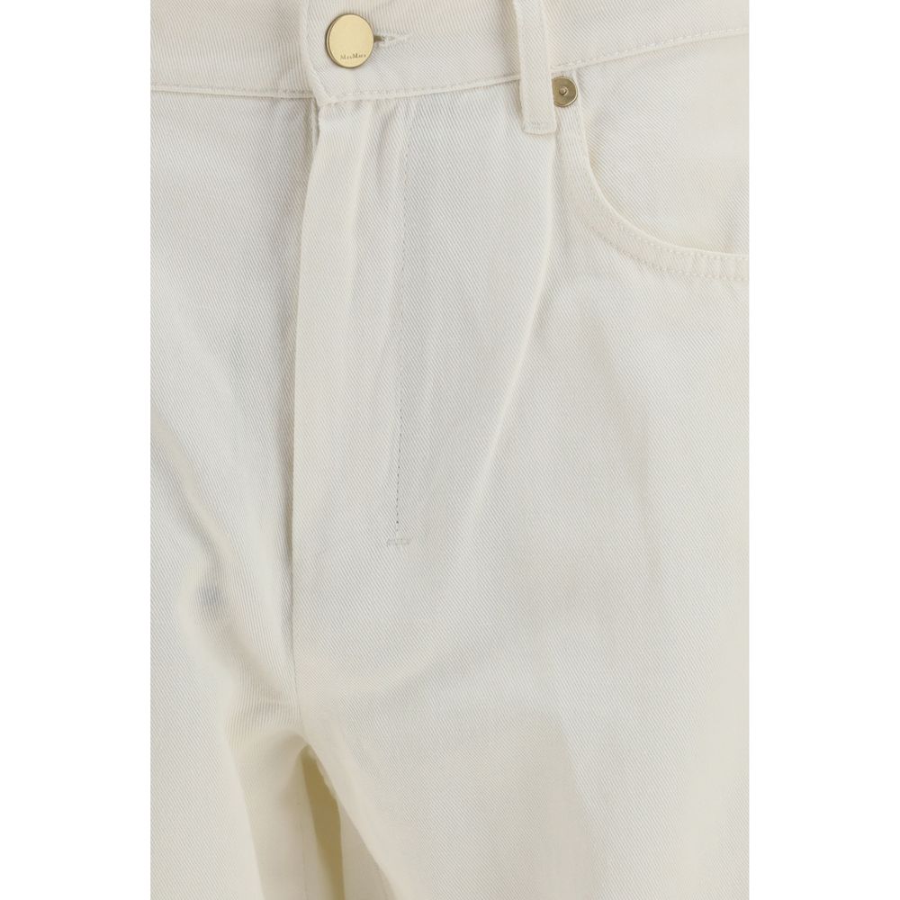 'S Max Mara Beige Cotton-Linen Casual Pants for Effortless Elegance