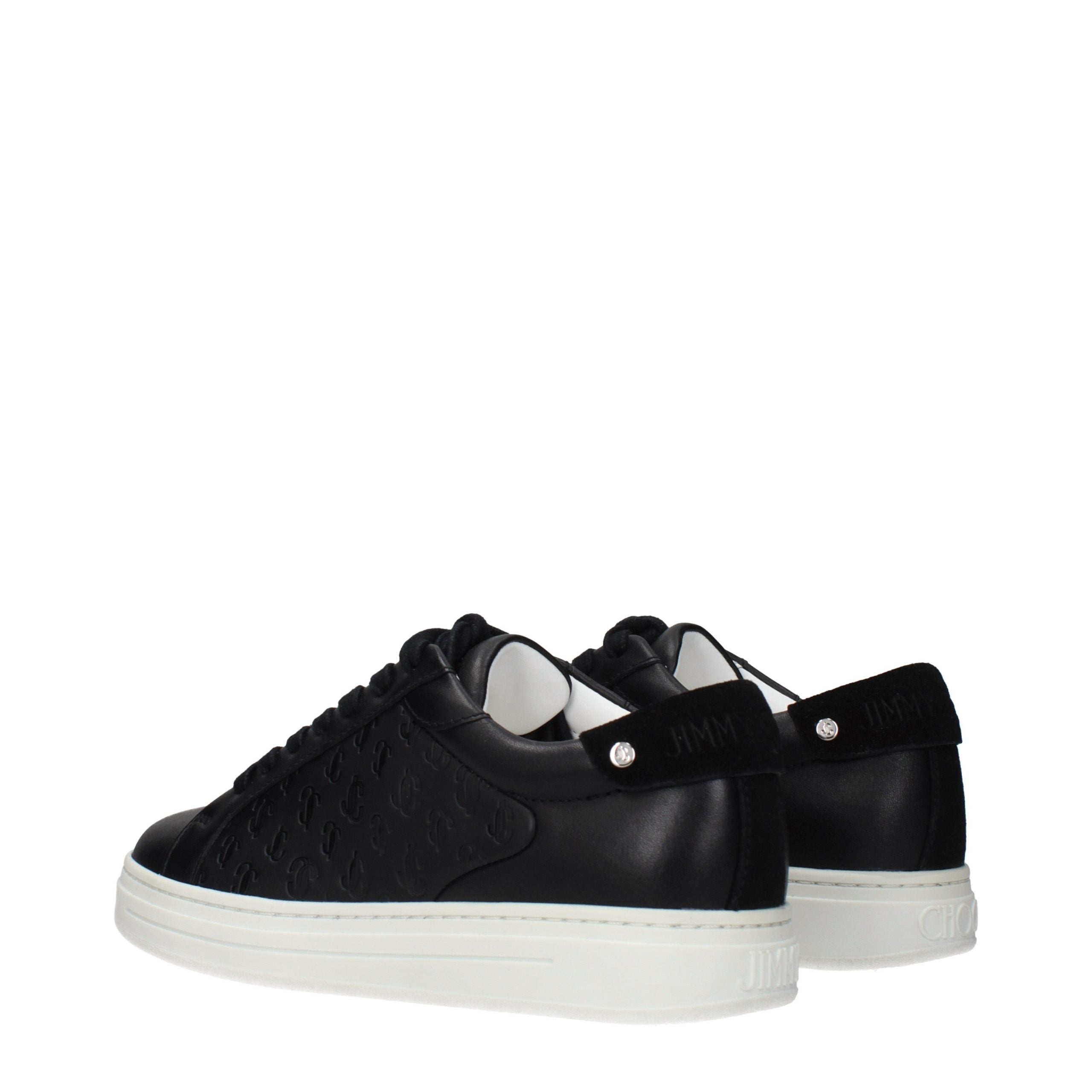 Experience the exquisite craftsmanship of Jimmy Choo Black Leather Low Top Sneakers, where timeless elegance meets modern sophistication for the discerning fashion connoisseur.