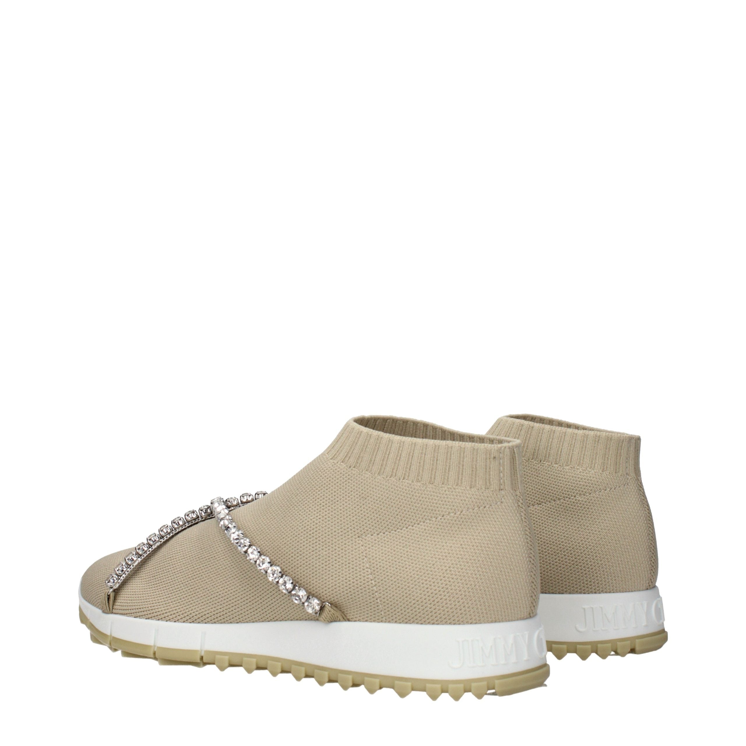 Elevate your style with Jimmy Choo Beige Fabric Slip-On Loafers, where exquisite craftsmanship meets luxurious comfort, perfect for the discerning individual.