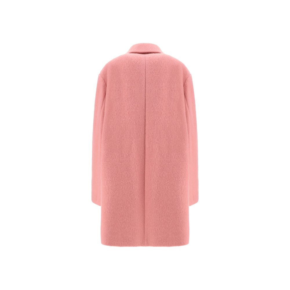 Elevate your wardrobe with the Jil Sander Multicolor Mohair Coat, a masterful blend of mohair and wool, embodying timeless elegance and sophisticated allure.