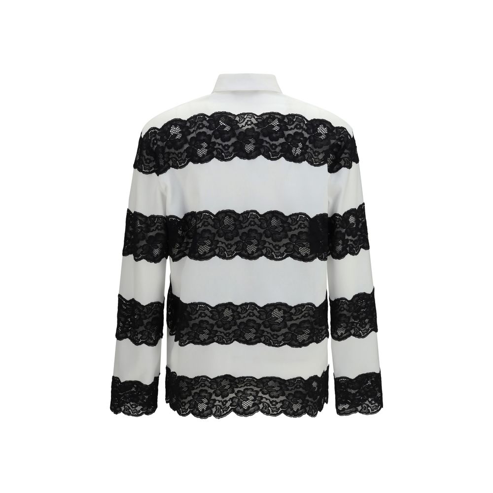 Dolce & Gabbana White Cotton Polo Shirt - Luxury Elegance Redefined