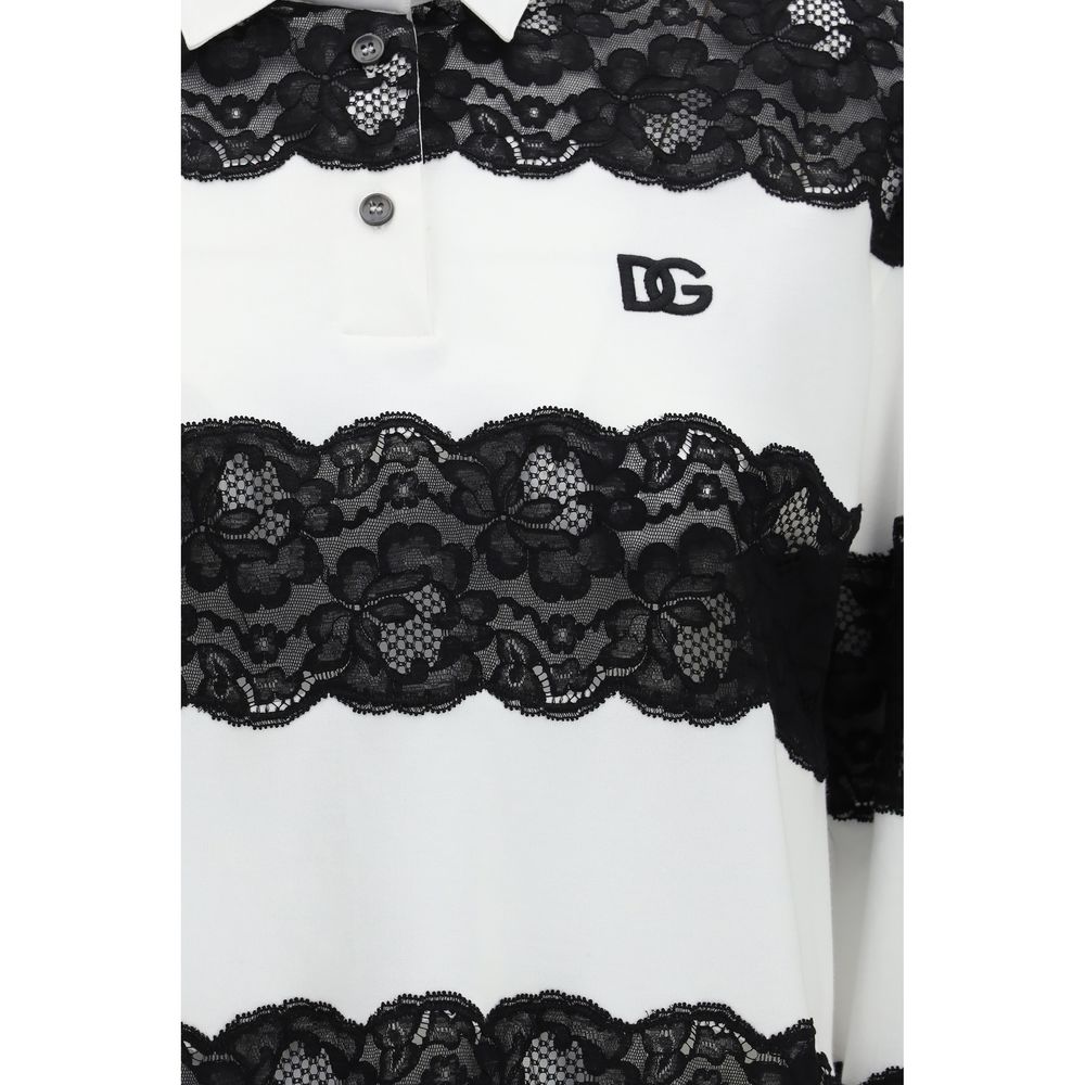Dolce & Gabbana White Cotton Polo Shirt - Timeless Luxury Elegance